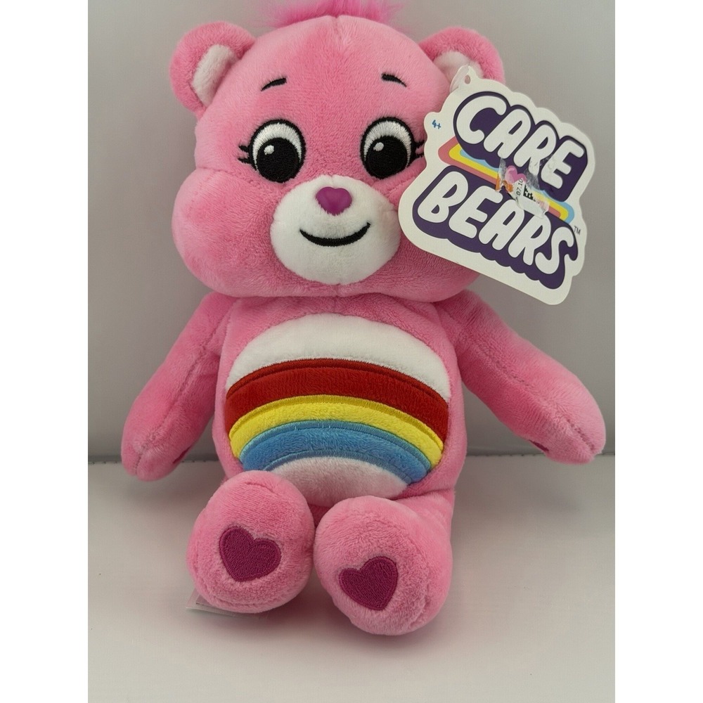 Care Bears Cheer Bear Pink Rainbow Plush Stuffed Animal 9 Inch NWT 2021